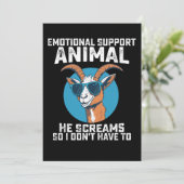 Ziege emotionale Unterstützung Tier Er schreit, al Einladung (Stehend Vorderseite)