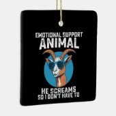 Ziege emotionale Unterstützung Tier Er schreit, al Keramikornament (Rechts)