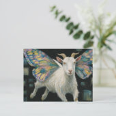 Ziege Fairy Postkarte (Stehend Vorderseite)