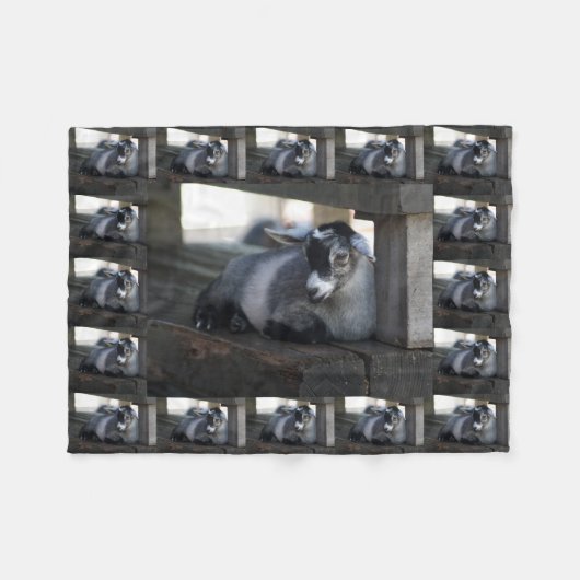 Ziege Fleecedecke (Vorderseite (Horizontal))