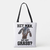 Ziege für Goat Lovers Farm Bekleidung Meme Pun Fun Tasche (Rückseite)