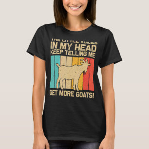 Ziege für Männer Weibliche Zuchtziege Whispern T-Shirt