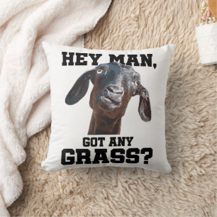 Ziege für Ziegenliebhaber Farm Apparel Meme Pun Lu Kissen