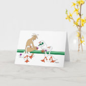 Ziege, Gänse und Wein Karte (Gelbe Blume)