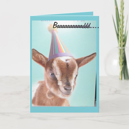Ziege-Geburtstagskarte Karte (Vorderseite)