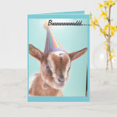 Ziege-Geburtstagskarte Karte (Gelbe Blume)