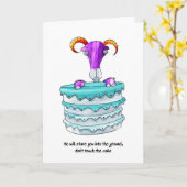 Ziege-Geburtstagskarte Karte (Gelbe Blume)