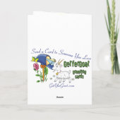 Ziege - Geschenk des Alten Feiertagskarte (Rückseite)