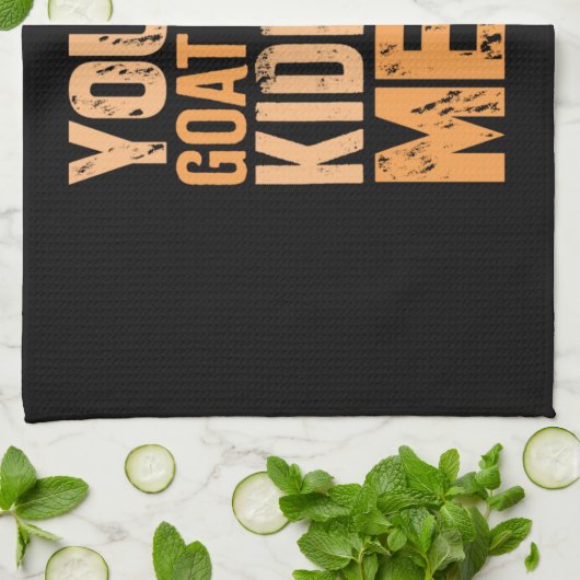 Ziege Geschirrtuch (Gefaltet)