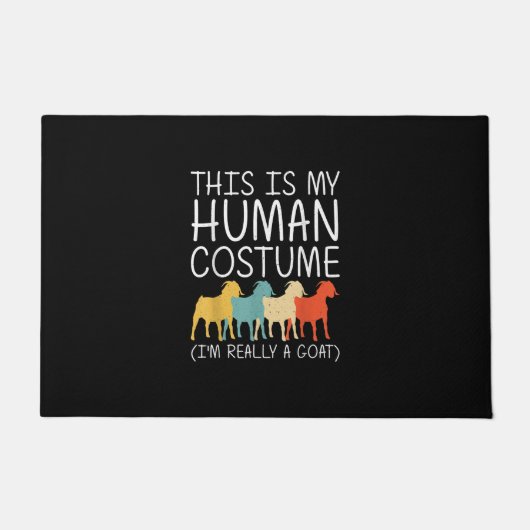 Ziege Halloween Menschkostüm Fußmatte (Vorderseite)