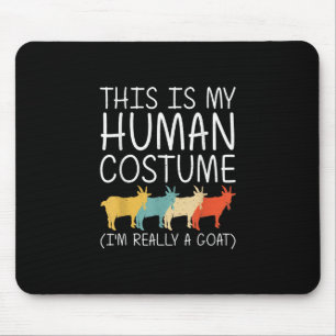 Ziege Halloween Menschkostüm Mousepad