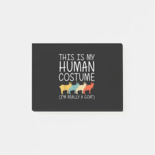 Ziege Halloween Menschkostüm Post-it Klebezettel