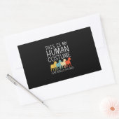 Ziege Halloween Menschkostüm Rechteckiger Aufkleber (Umschlag)