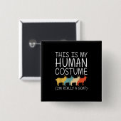 Ziege Halloween menschliche Kostüme Button (Vorne & Hinten)