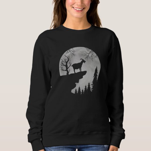 Ziege Halloween Spooky 1 Sweatshirt (Vorderseite)