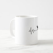 Ziege Heartbeat Kaffeetasse (Vorderseite Links)