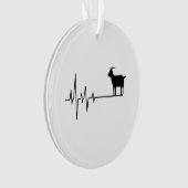 Ziege Heartbeat Ornament (Vorderseite)