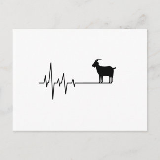 Ziege Heartbeat Postkarte
