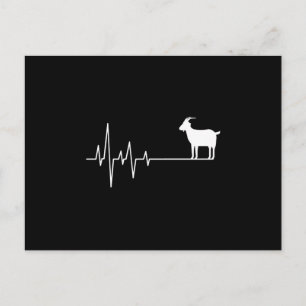 Ziege Heartbeat Postkarte