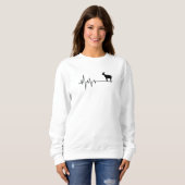 Ziege Heartbeat Sweatshirt (Vorne ganz)