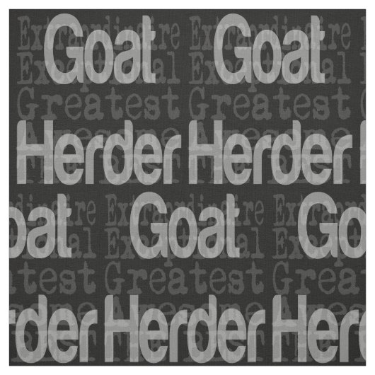 Ziege Herder Extraordinaire Stoff (Muster)