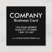 Ziege im Geschäft auf dem Dach Quadratische Visitenkarte (Rückseite)