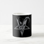Ziege in einem Pentagram Kaffeetasse (Mittel)