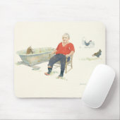 Ziege in einer Badewannen-Mausunterlage Mousepad (Mit Mouse)