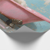 Ziege in einer rosa Badewanne Geschenkpapier (Ecke)