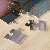 Ziege in einer rosa Badewanne Puzzle (Seite)