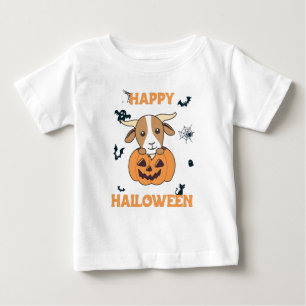 Ziege in Kürkin Niedliche Ziegen glückliches Hallo Baby T-shirt
