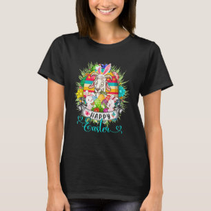 Ziege in Ostereier Korb Niedlich Bunnies Happy Eas T-Shirt