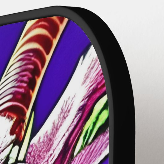 Ziege in Tartan Scarf Pickleball Schläger (Linke Seite)