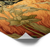 Ziege in Wiesenmalerei Poster (Ecke)