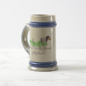 Ziege isst nicht die braunen Jelly-Bohnen Bierglas (Vorderseite Links)