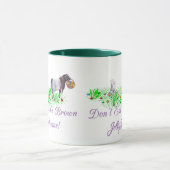 Ziege isst nicht die braunen Jelly-Bohnen Tasse (Zentrum)