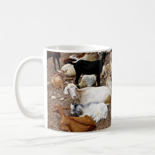 Ziege, Kaffee-Tasse Kaffeetasse (Links)