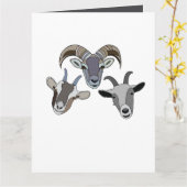 Ziege Karte (Gelbe Blume)