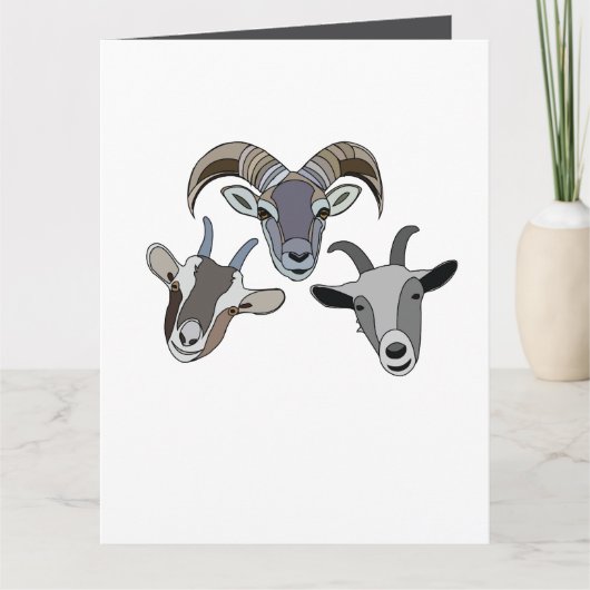 Ziege Karte (Vorderseite)