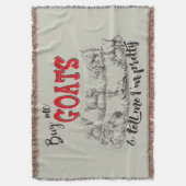 ZIEGE | Kaufen Sie mir Ziegen Sagen Sie mir, ich b Decke (Vorderseite Vertikal)