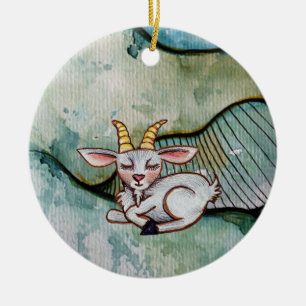 Ziege Keramik Ornament