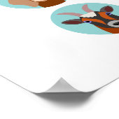 Ziege Kopf Poster (Ecke)