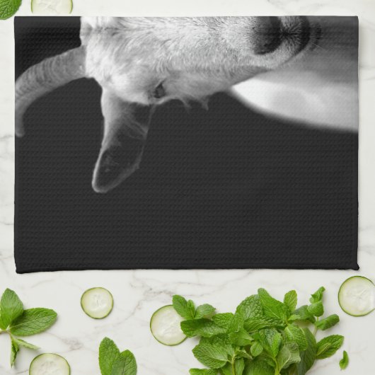 Ziege Küchentuch (Gefaltet)