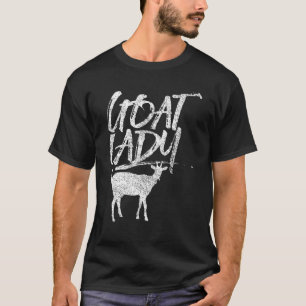 Ziege Lady Animal Goats Hausgeflügel T-Shirt