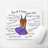Ziege, lamancha, Entweichenproblem Mousepad (Mit Mouse)