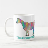 Ziege Leben Pinsel Splash Funny Goat Tierart Kaffeetasse (Links)