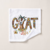 Ziege-Lebensbath-Set Badhandtuch Set (Waschlappen)