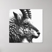 Ziege Leinwanddruck (Vorderseite)