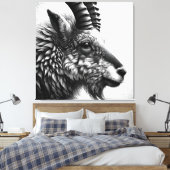 Ziege Leinwanddruck (Insitu (Schlafzimmer))