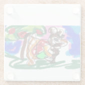 Ziege-Liebe Glasuntersetzer (Rückseite)